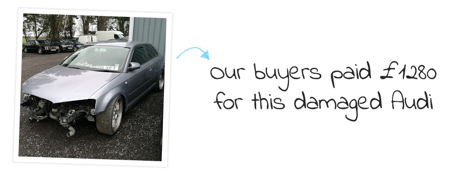 damaged audi one of our buyers recently collected