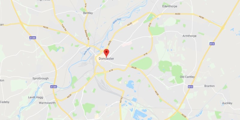 Map of Doncaster Scrap Car Collection Areas
